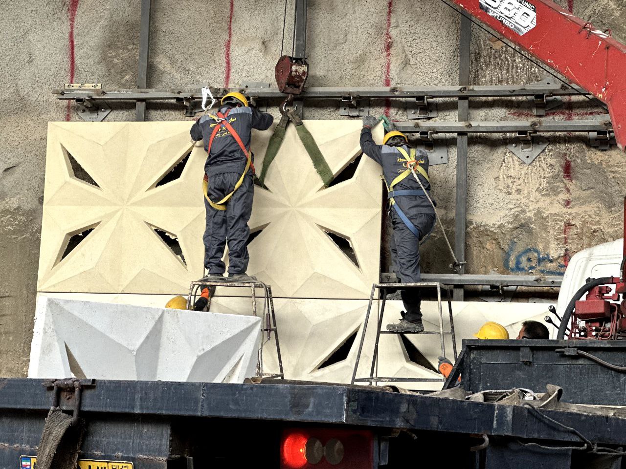 gfrc طرح بتا بتن اکسپوز زیرگذر گویم نما زیر گذر گویم